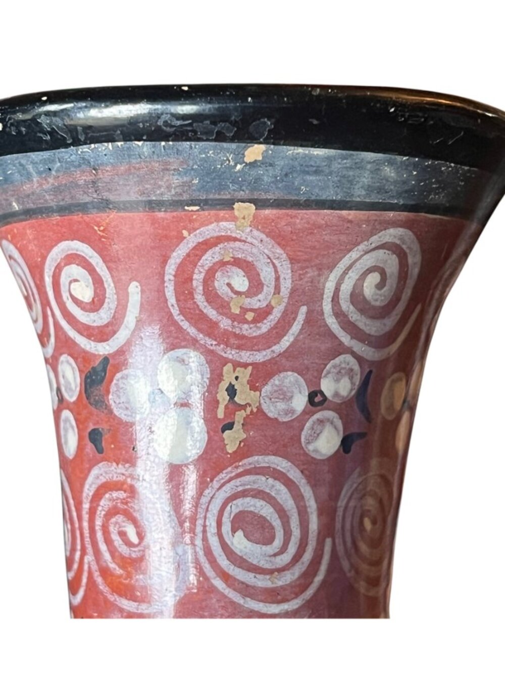 Signed Mateos Vase Handmade Tonala Pottery 9" T Bird Floral Design VTG Mexico - Picture 11 of 15
